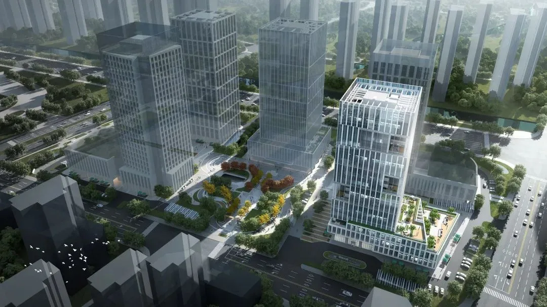 BIM Architecture | Decoding Garden style Headquarters Office: Greentown Building/Jianhe Architecture