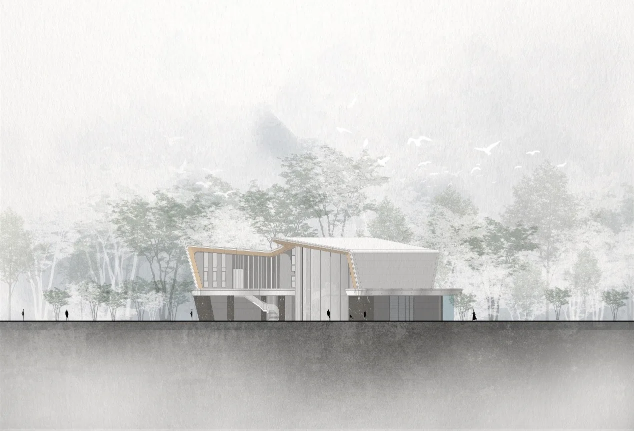 BIM Architecture | Floating Art Residence Boat Mooring in Yanzhu: Chengdu's First Open Golden Land • Luming North Lake/Chengzhi Design