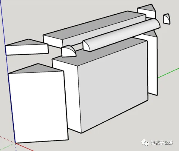 Water Barrier Modules with Internal 45° Connections