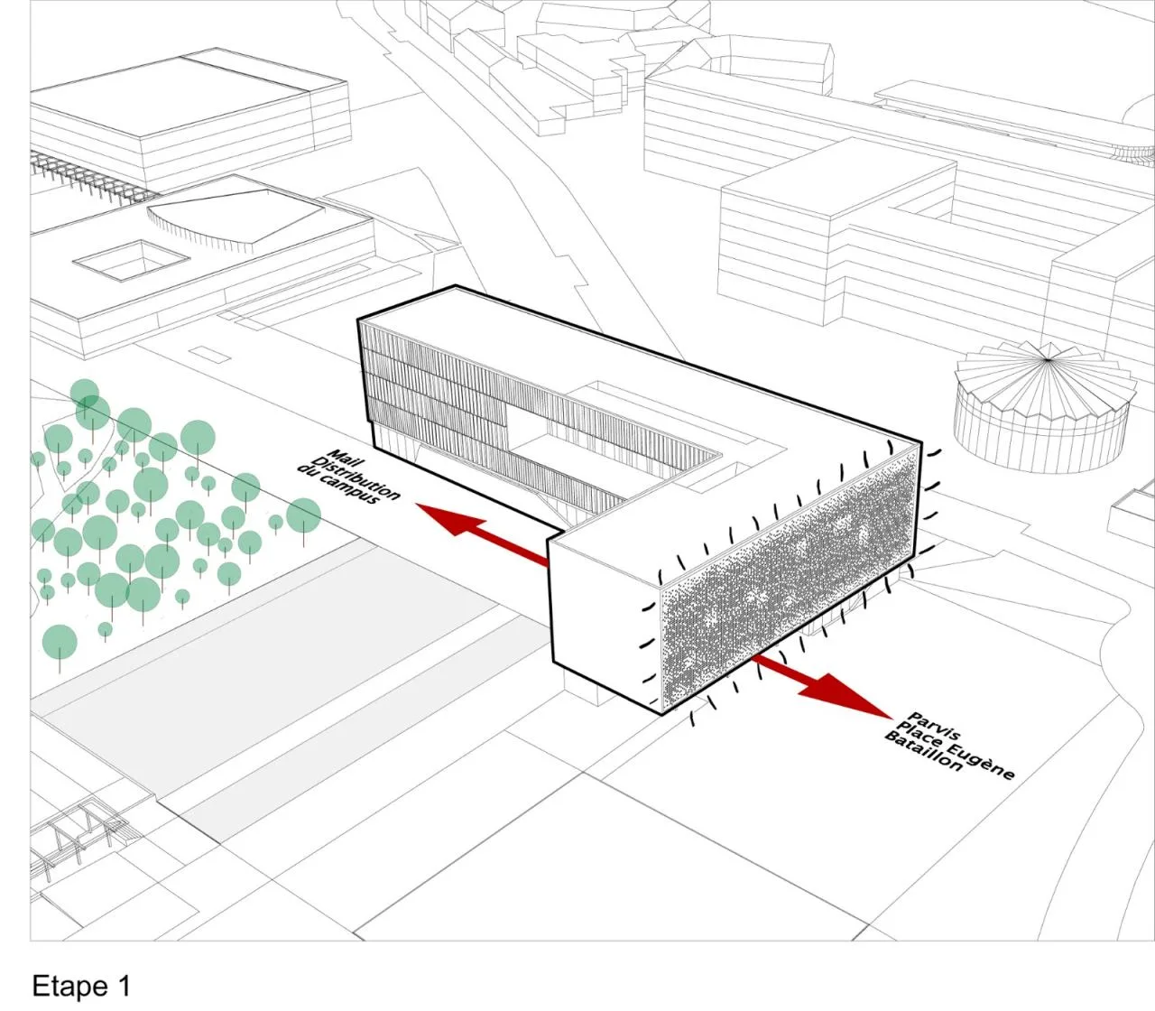 BIM Architecture | Montpellier University School of Science/BPA Architecture