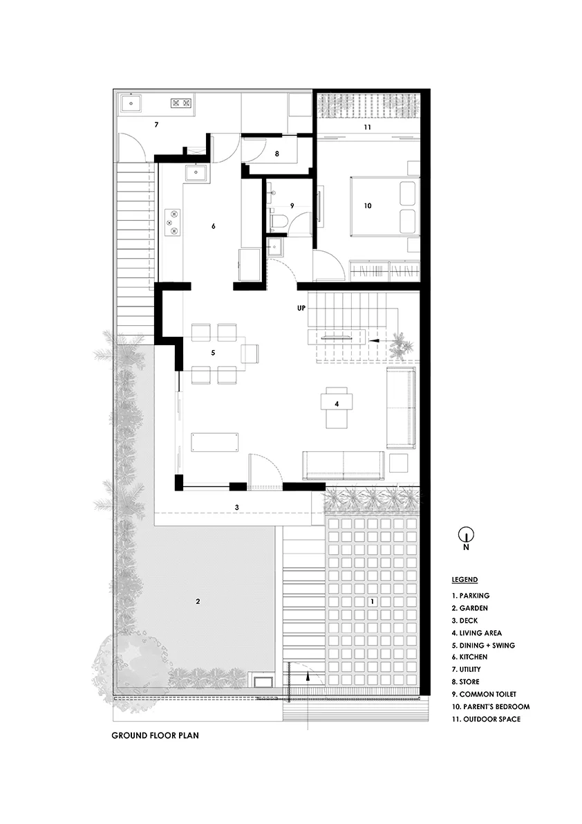 BIM Architecture | Floating Courtyard Residence/TRAANSPACE