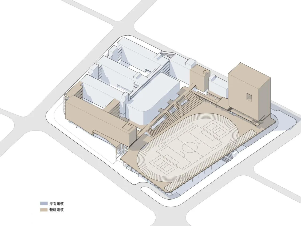 BIM Architecture | Link and Reshaping: Shenzhen Nanshan Qilin Middle School Renovation and Expansion Project/Yuanben Studio