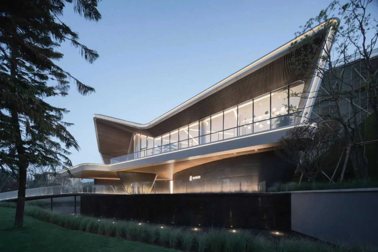 BIM Architecture | Floating Art Residence Boat Mooring in Yanzhu: Chengdu's First Open Golden Land • Luming North Lake/Chengzhi Design