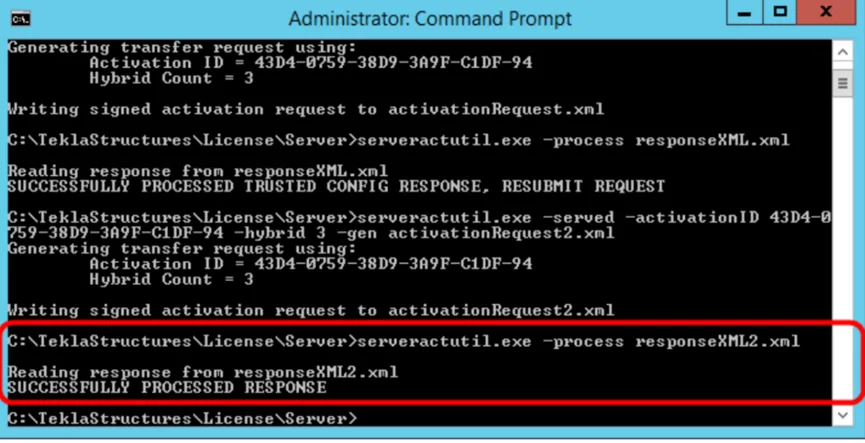 Tekla manual secondary activation step 4