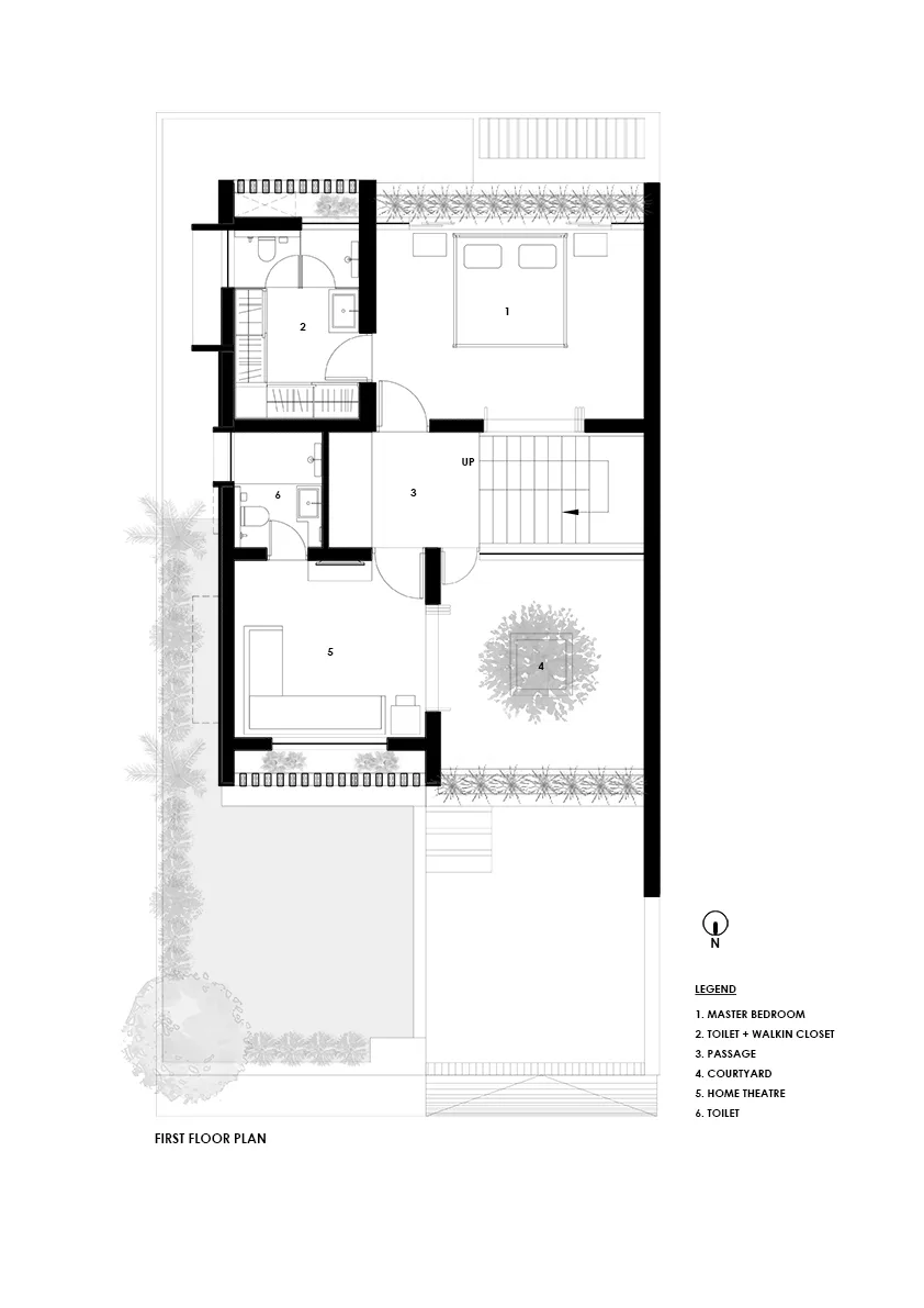 BIM Architecture | Floating Courtyard Residence/TRAANSPACE