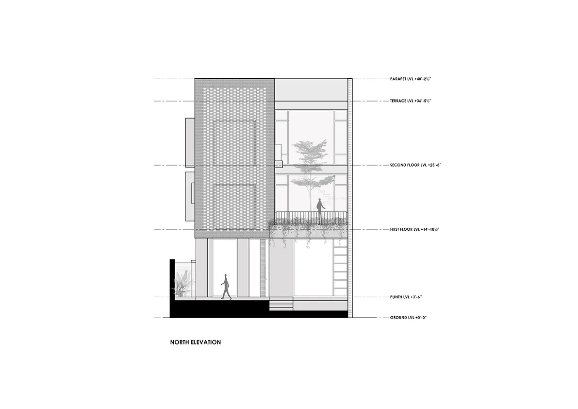 BIM Architecture | Floating Courtyard Residence/TRAANSPACE