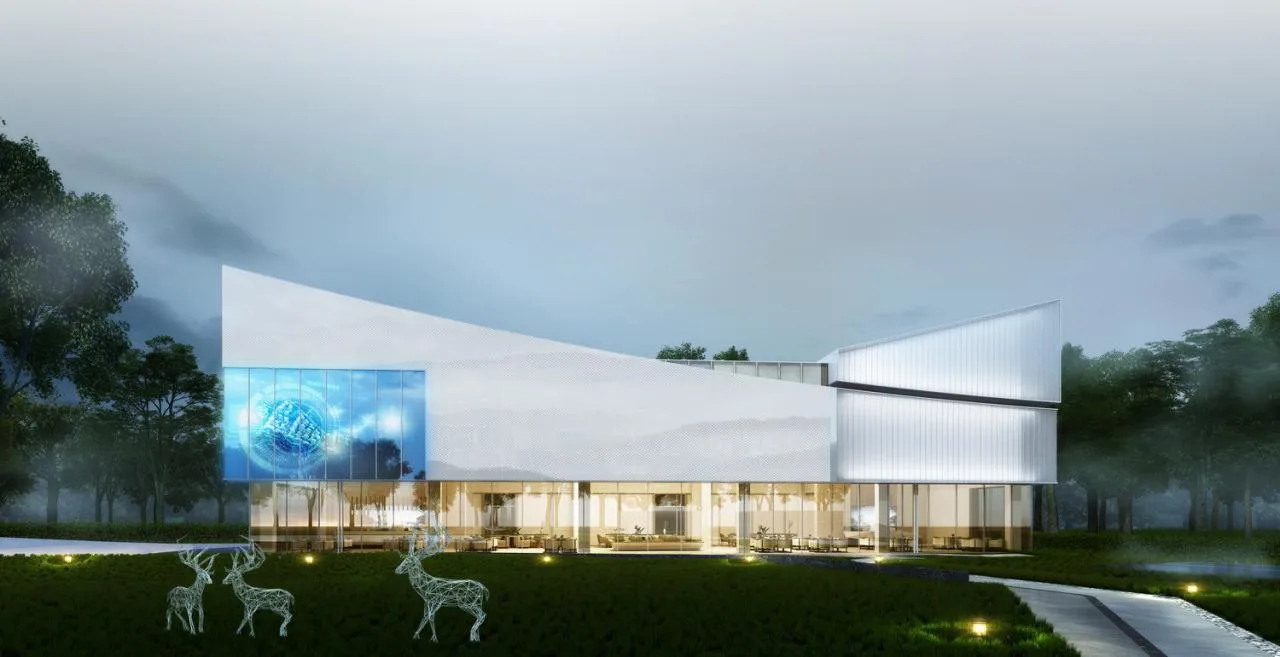 BIM architecture | center beam Zhengrong Qinghe Daguan/Shanghai Huace Architectural Design Firm Co., Ltd. Building No.2