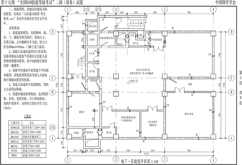 Download the real exam questions for the second level equipment of the 19th National BIM Skill Level Examination of the Society of Graphic Design in 2022 (revised third question)