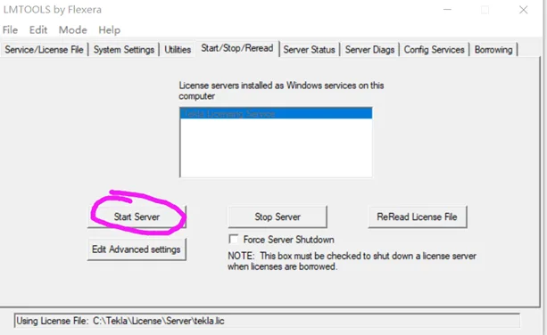 LMTOOLS License Server