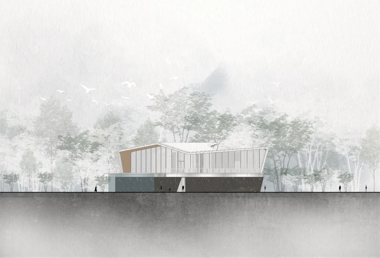BIM Architecture | Floating Art Residence Boat Mooring in Yanzhu: Chengdu's First Open Golden Land • Luming North Lake/Chengzhi Design