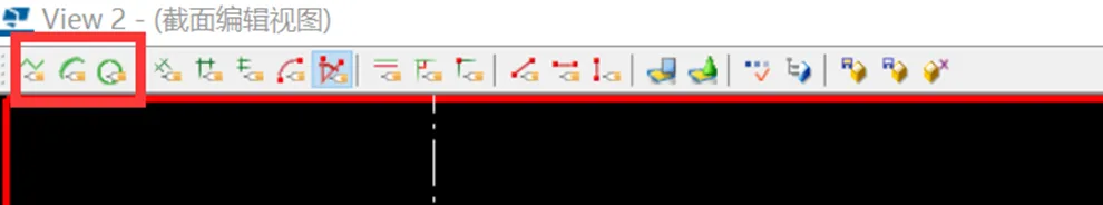 Line drawing tools in Section Editor