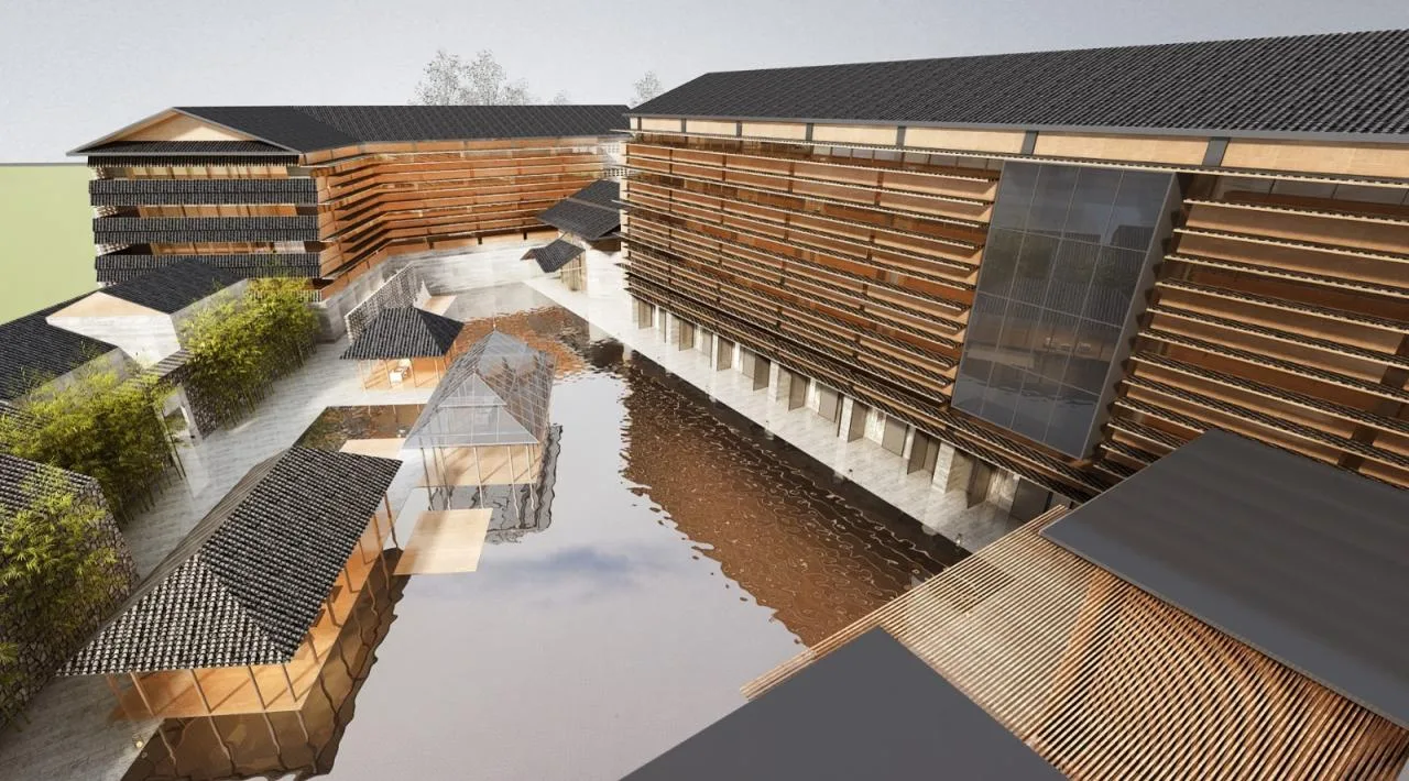 BIM Architecture | Light Zen Design for Daily Life: Jing'an Greenland Mingjingwan Cultural and Tourism Town/UA You'an Design
