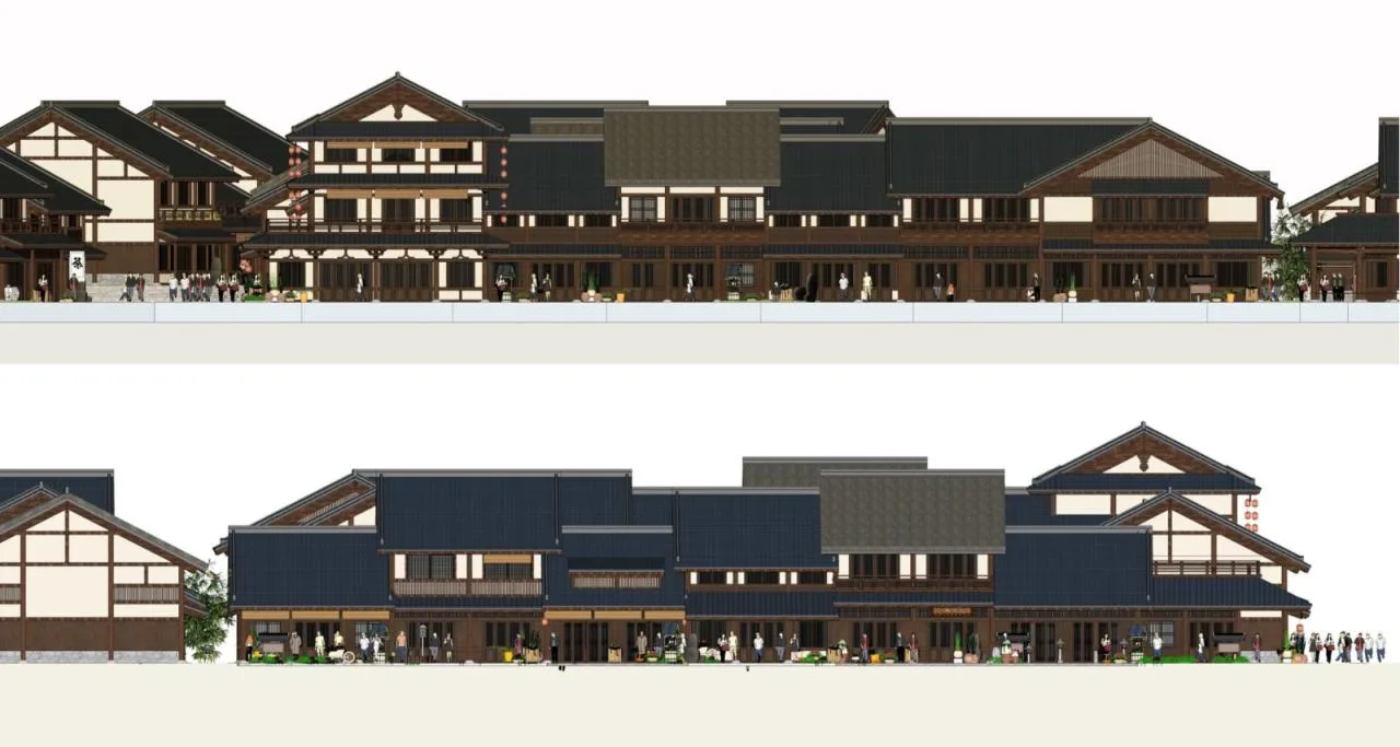 BIM Architecture | New Tang Style Interpretation from a Modern Perspective: Changchun Shimao Lianhua Mountain Cultural and Tourism Town/UA You'an Design