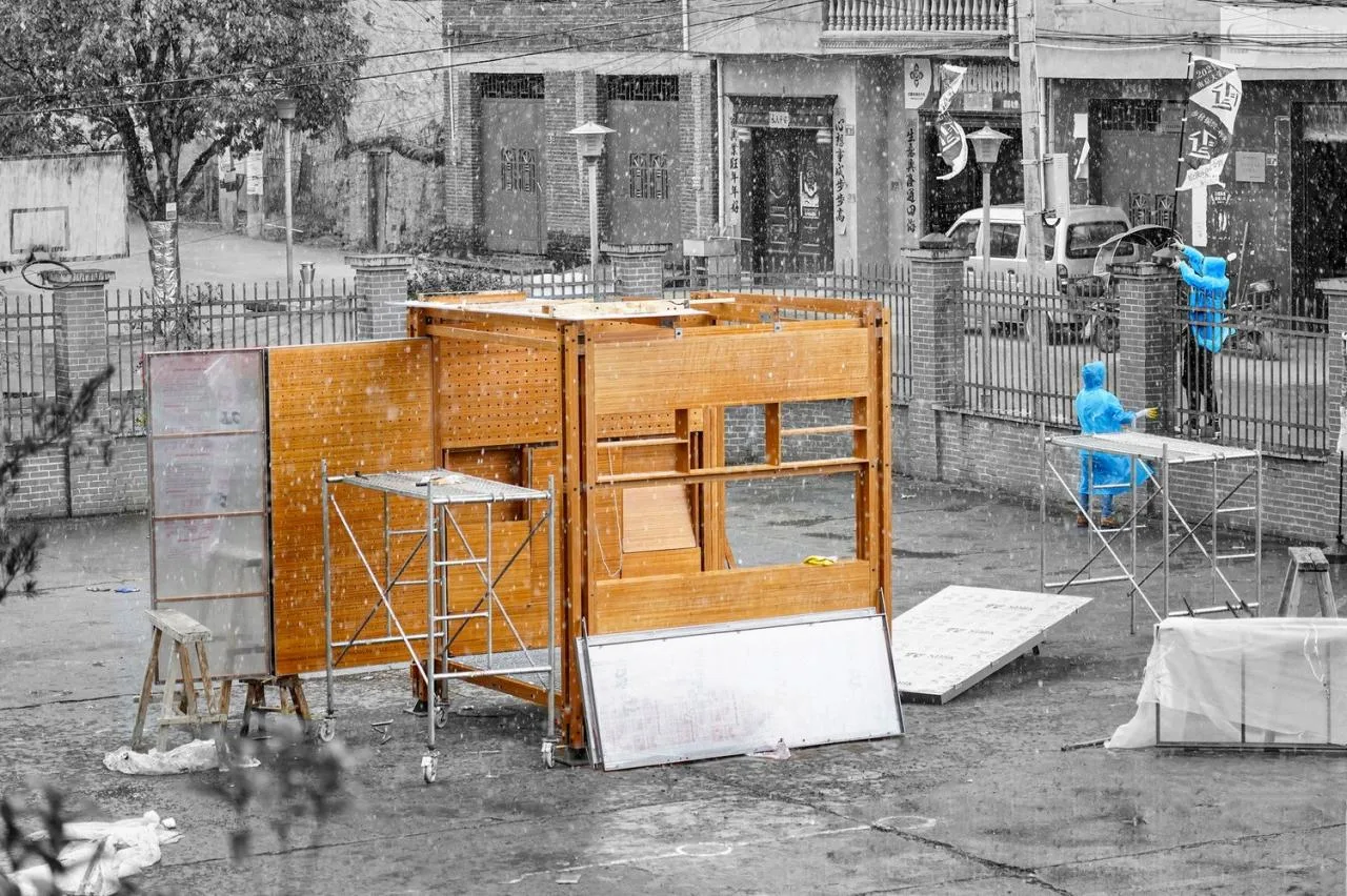 BIM Architecture | Rural Revitalization Mobile Work Cabin - New Bamboo Structure Space Installation/School of Architecture and Urban Planning, Nanjing University