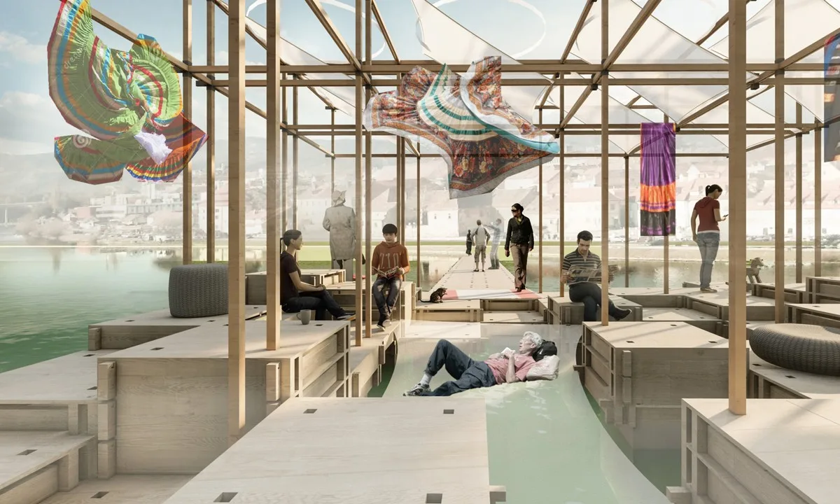 BIM Architecture | Winners of the Floating Pavilion Competition on the Delaware River announced