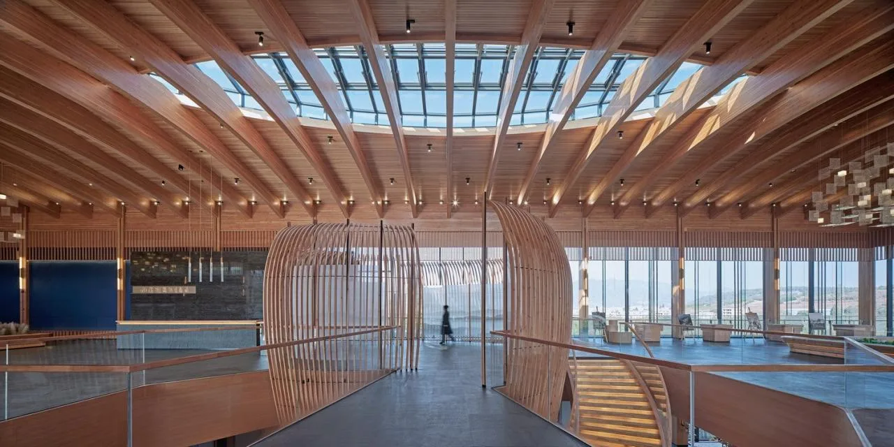 BIM Architecture | Growing Longhouses: Jiuxi Yunshu Kunming Jiuxi Lake International Ecological Zone Experience Center/UA You'an Design
