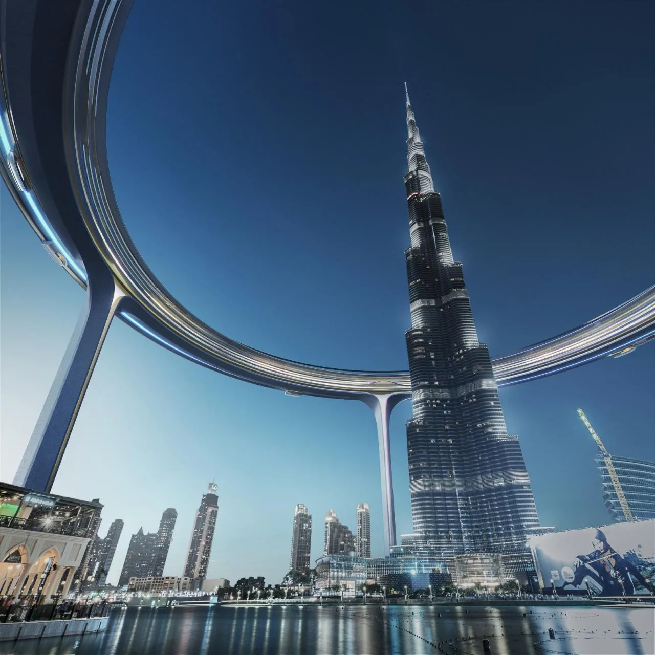 BIM Architecture | Urban Center Circle: Around the World's tallest skyscraper/ZNera Space