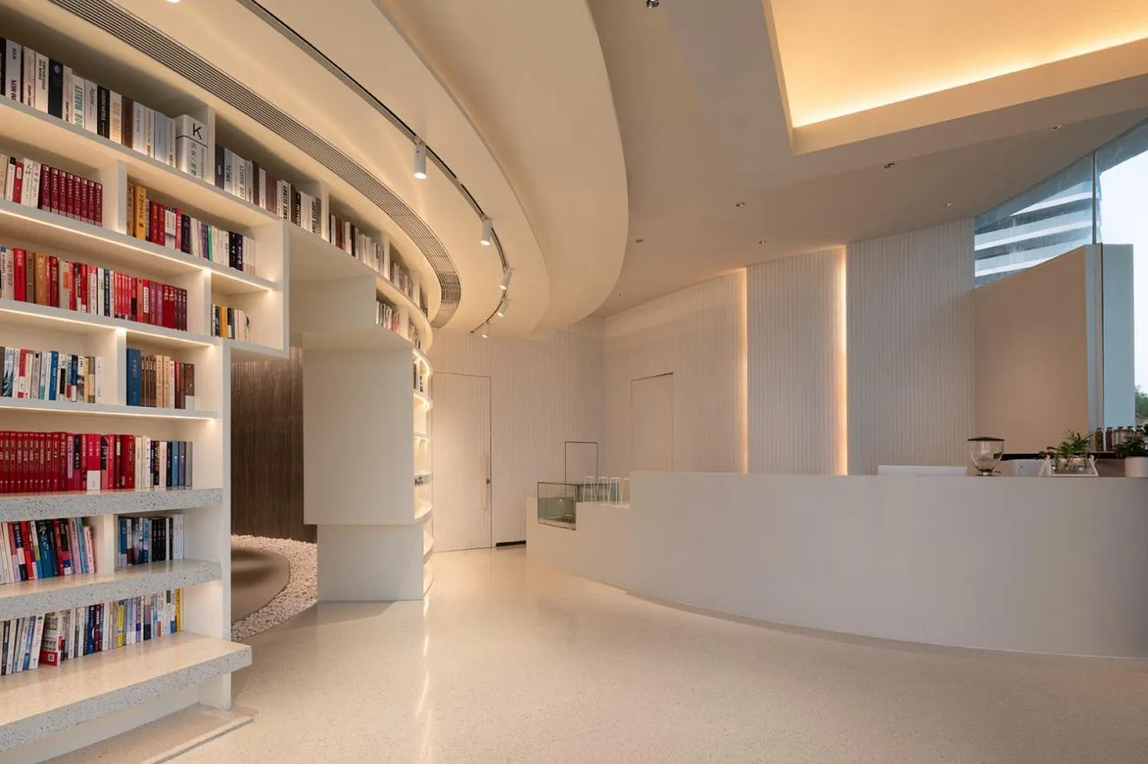 BIM Architecture | Seaside Bookstore on the Cliff: Huizhou Shuangyue Bay Yidrip Water Library/Sanwen Architecture