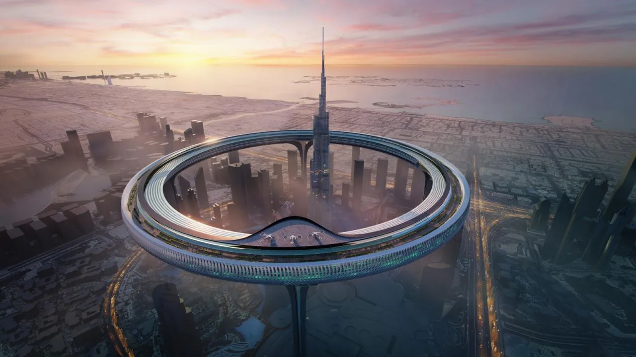 BIM Architecture | Urban Center Circle: Around the World's tallest skyscraper/ZNera Space