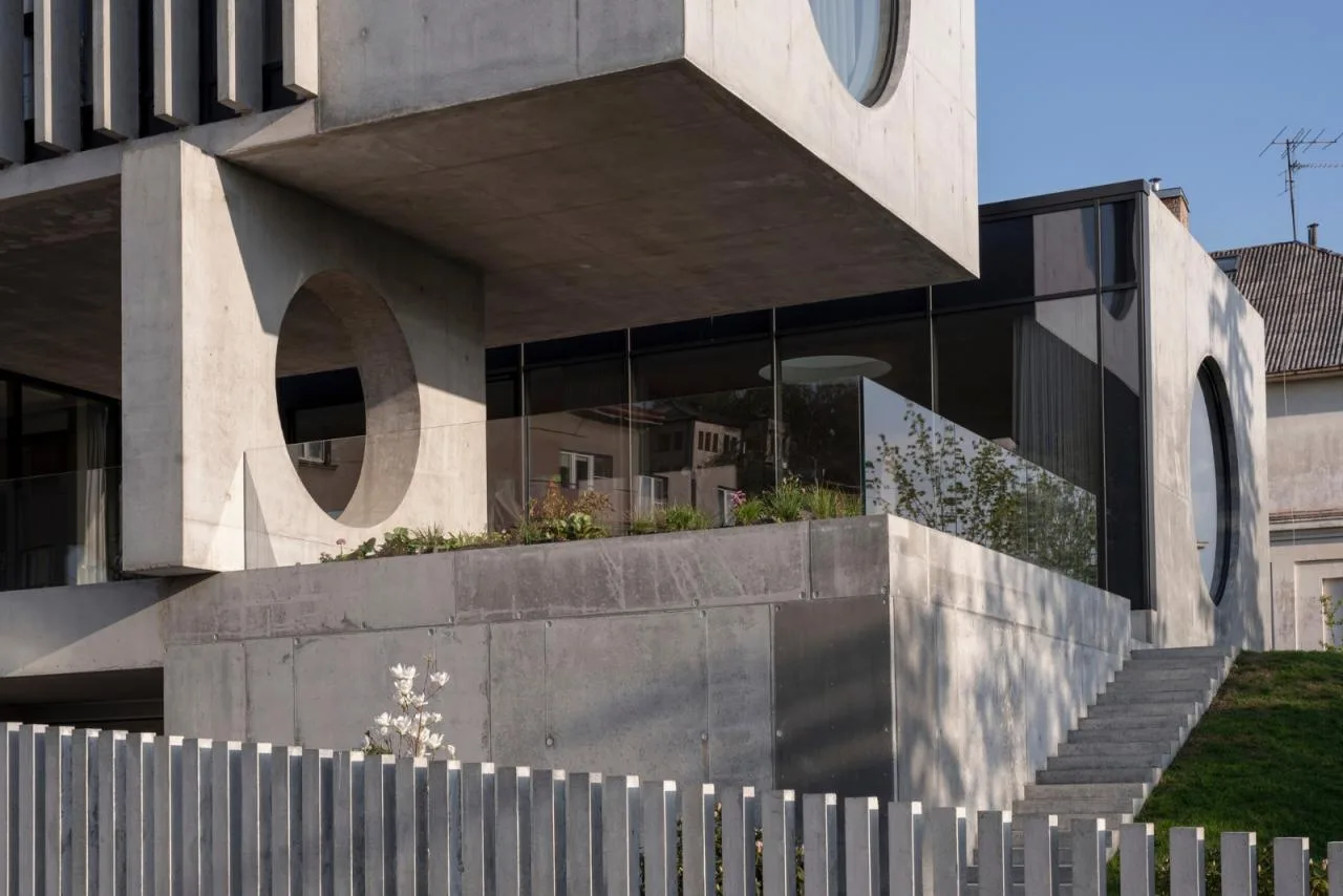 BIM Architecture | Modernist Concrete Housing, Kaunas House/Architectural Bureau G. Natkevicius&  Partners