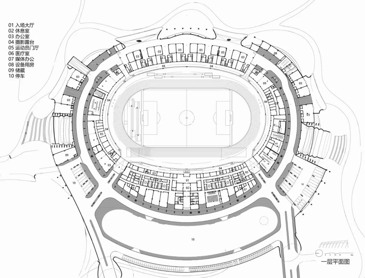 BIM Architecture | Design of the World's Largest Earthly Covered Building Complex: 'Disappearing Stadium'/MAD Ma Yansong