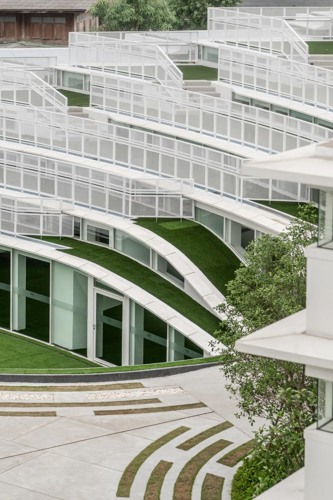 BIM Architecture | Fan shaped Unfolding, SISB/Plan Architect for Thonburi Campus in Thailand