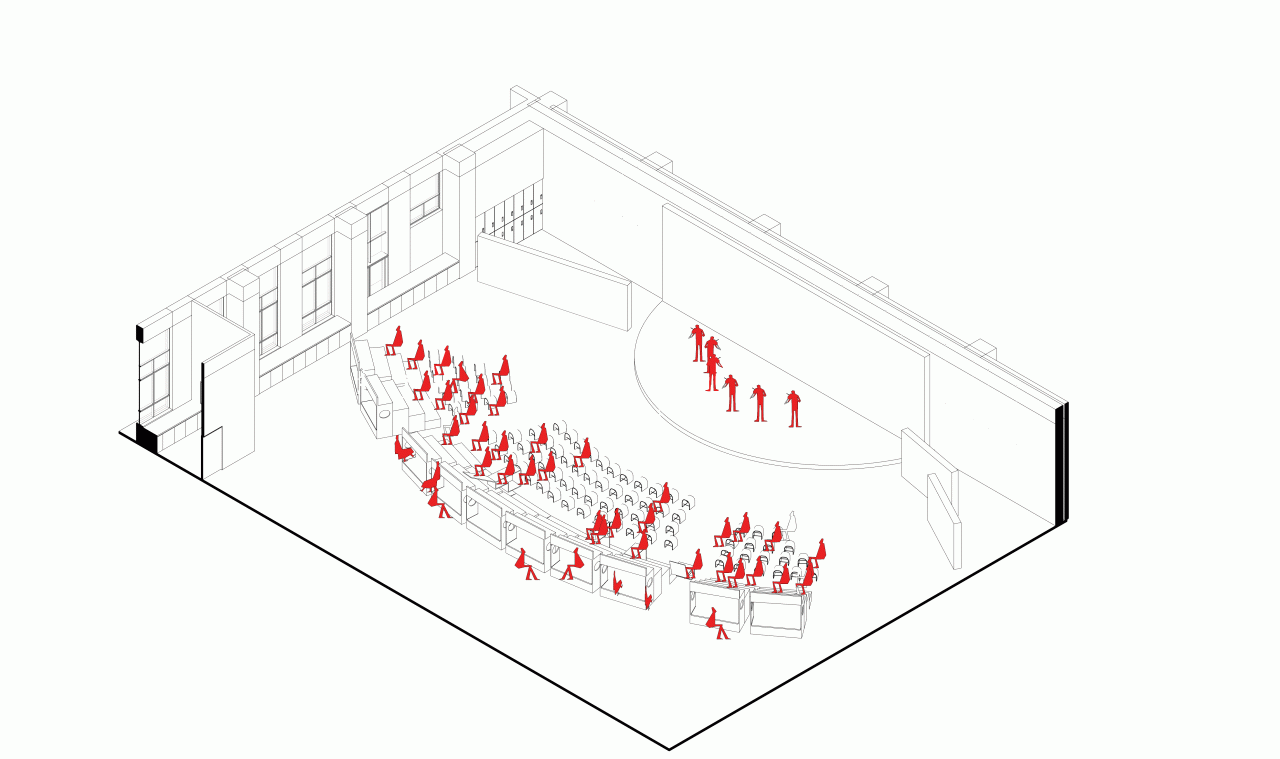 BIM Architecture | Cells and Components: Peking University New Sun Theater Stand Installation/Front Architecture FEI Architects