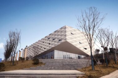 BIM Architecture: Floating Box Design for Zhuzhou Auto Expo Park Marketing Center by Luo Jin Studio-BIM WORLD