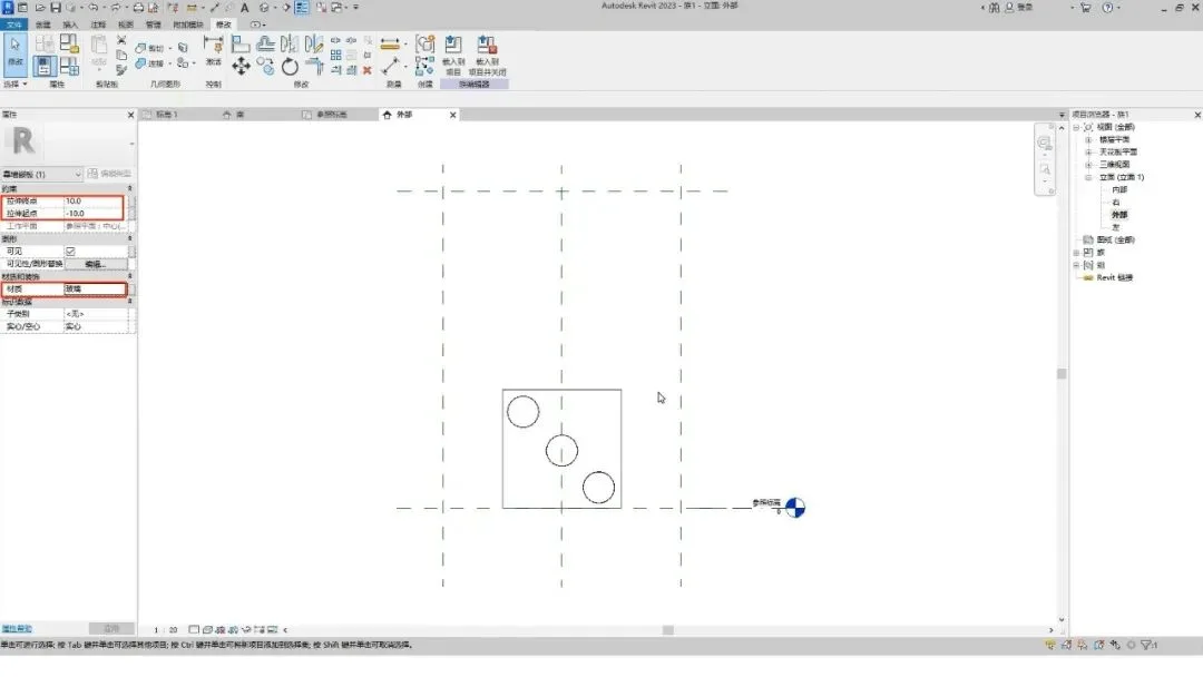BIM skills | How to draw and replace irregular curtain wall panels in Revit? It can be done in two steps!