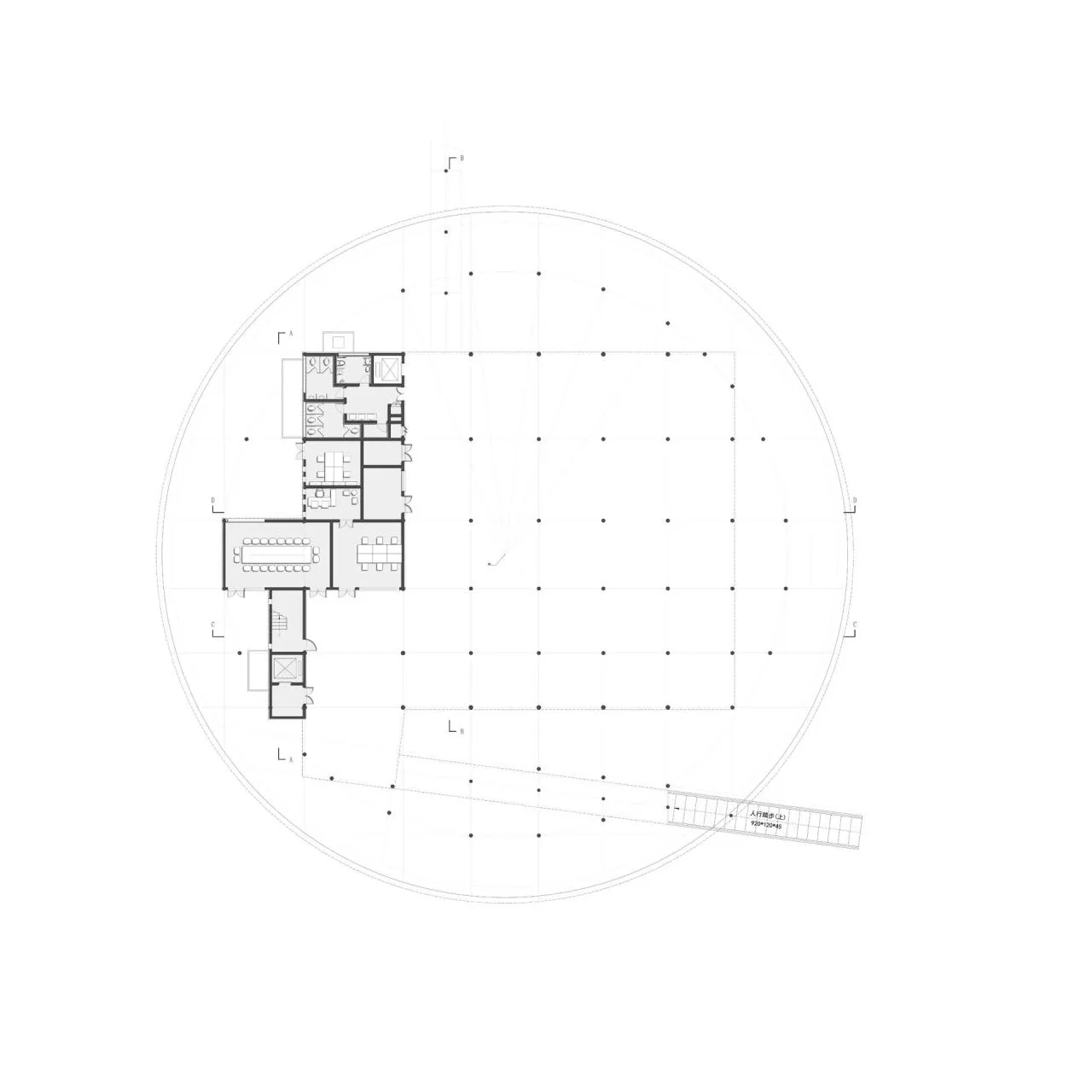 BIM architecture | Horizontal gimbal/small hidden building