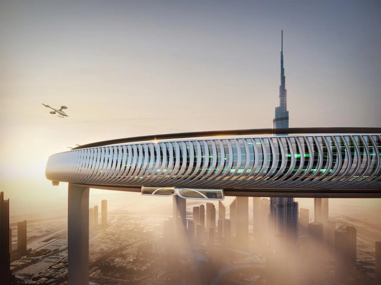 BIM Architecture | Urban Center Circle: Around the World's tallest skyscraper/ZNera Space