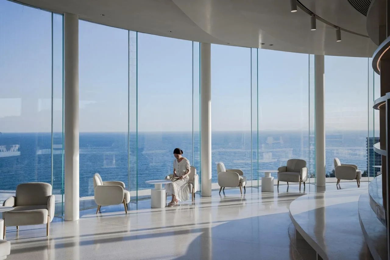 BIM Architecture | Seaside Bookstore on the Cliff: Huizhou Shuangyue Bay Yidrip Water Library/Sanwen Architecture