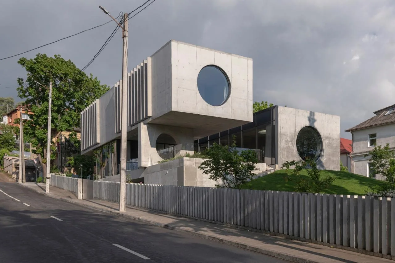 BIM Architecture | Modernist Concrete Housing, Kaunas House/Architectural Bureau G. Natkevicius&  Partners
