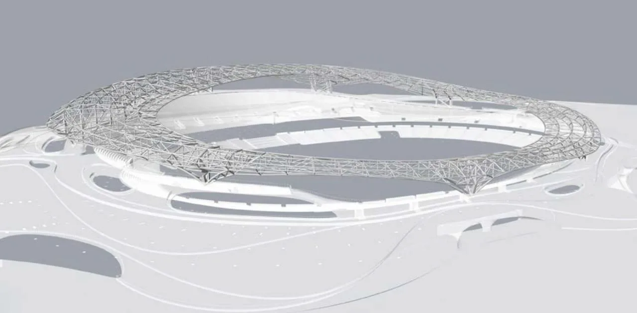 BIM Architecture | Design of the World's Largest Earthly Covered Building Complex: 'Disappearing Stadium'/MAD Ma Yansong