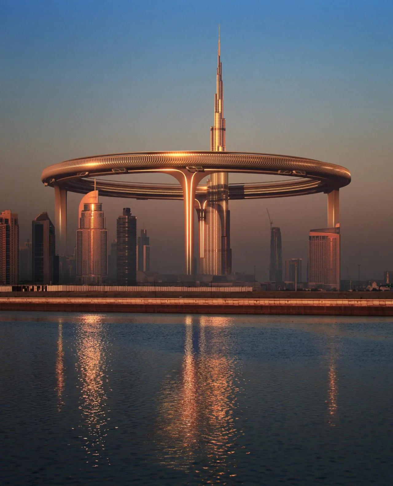BIM Architecture | Urban Center Circle: Around the World's tallest skyscraper/ZNera Space