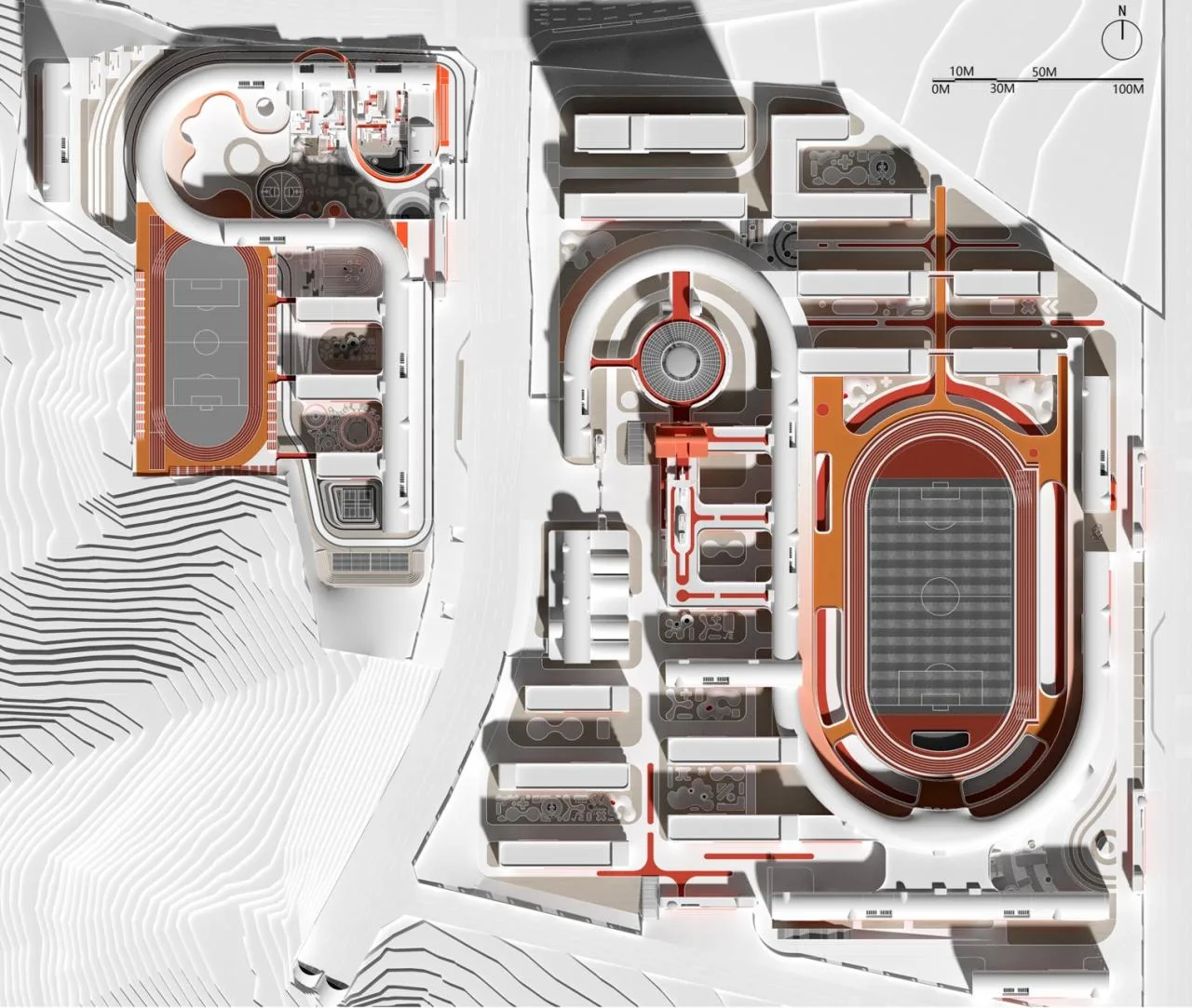 BIM Architecture | Futurist Campus: Western (Chongqing) Science City Future Campus International Competition/Wang Junbao DIKA