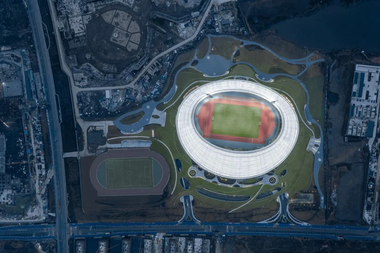 BIM Architecture | Design of the World's Largest Earthly Covered Building Complex: 'Disappearing Stadium'/MAD Ma Yansong