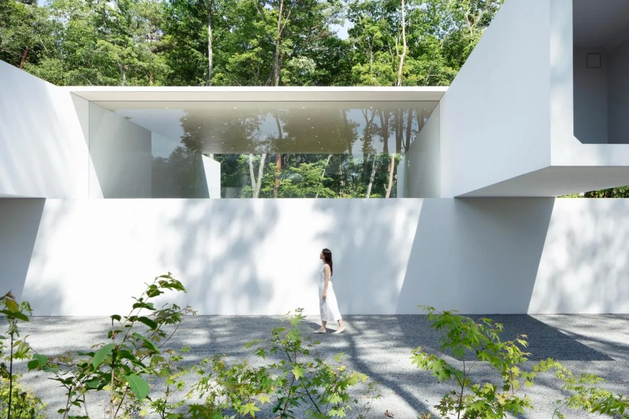 BIM Architecture | Japan Nagano Minimalist Hotel Culvert, Prefabricated Concrete Tunnel/Nendo