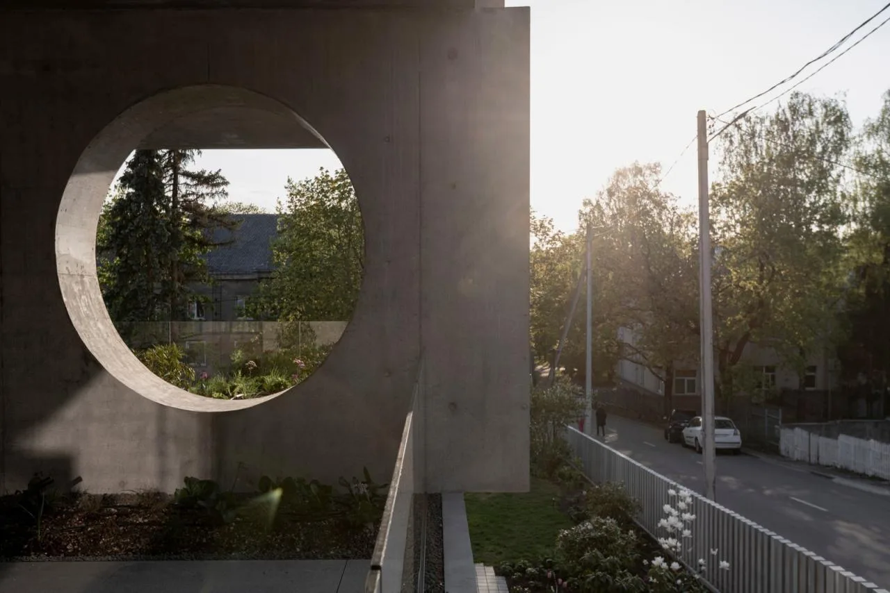 BIM Architecture | Modernist Concrete Housing, Kaunas House/Architectural Bureau G. Natkevicius&  Partners