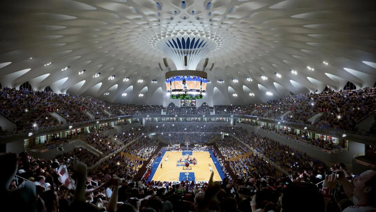 BIM Architecture | Design of the World's Largest Earthly Covered Building Complex: 'Disappearing Stadium'/MAD Ma Yansong