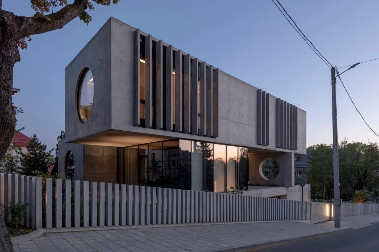 BIM Architecture | Modernist Concrete Housing, Kaunas House/Architectural Bureau G. Natkevicius&  Partners