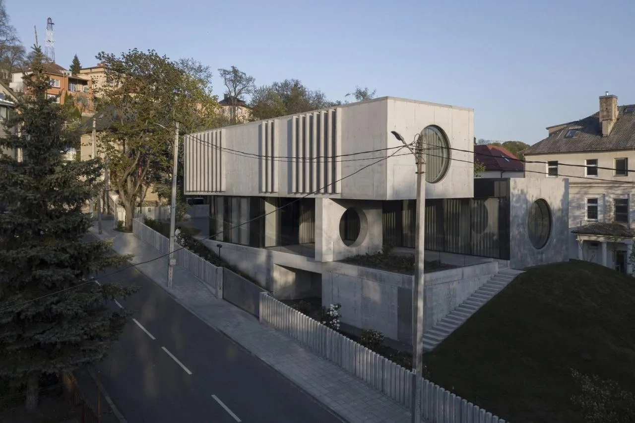 BIM Architecture | Modernist Concrete Housing, Kaunas House/Architectural Bureau G. Natkevicius&  Partners