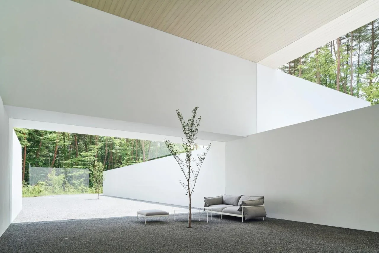 BIM Architecture | Japan Nagano Minimalist Hotel Culvert, Prefabricated Concrete Tunnel/Nendo