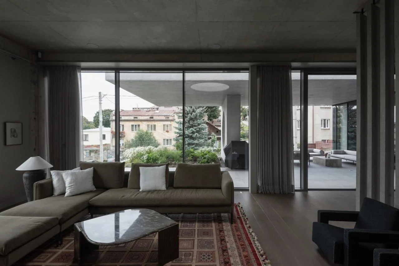 BIM Architecture | Modernist Concrete Housing, Kaunas House/Architectural Bureau G. Natkevicius&  Partners