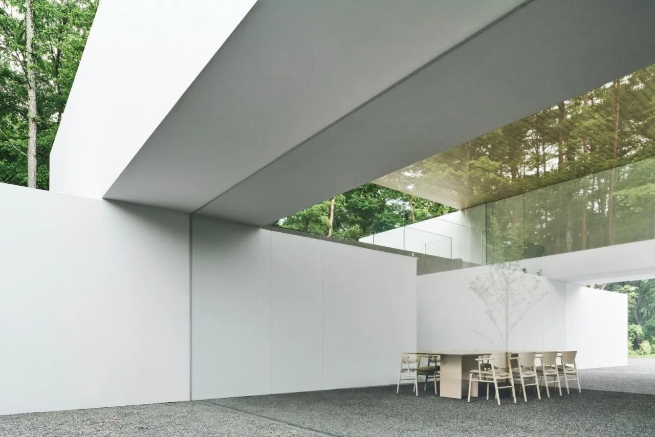 BIM Architecture | Japan Nagano Minimalist Hotel Culvert, Prefabricated Concrete Tunnel/Nendo