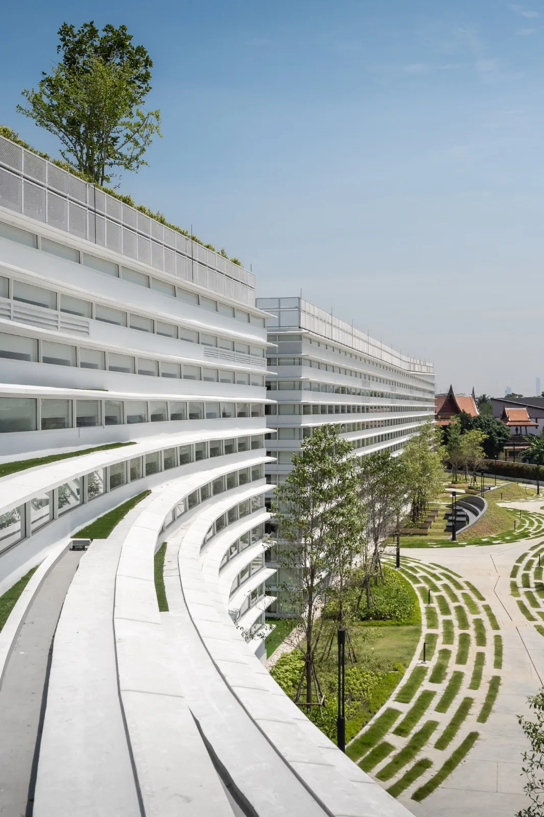 BIM Architecture | Fan shaped Unfolding, SISB/Plan Architect for Thonburi Campus in Thailand