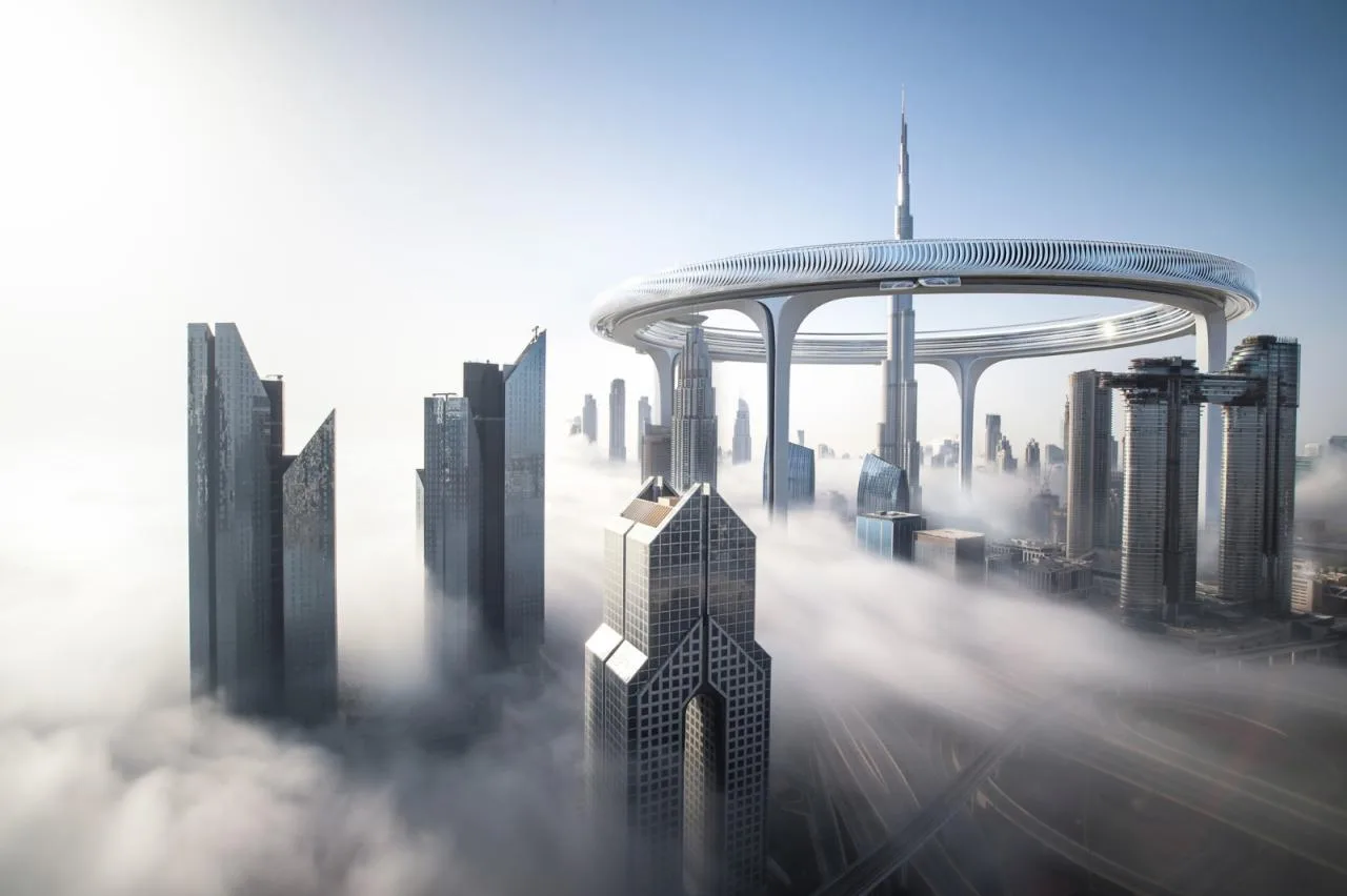 BIM Architecture | Urban Center Circle: Around the World's tallest skyscraper/ZNera Space
