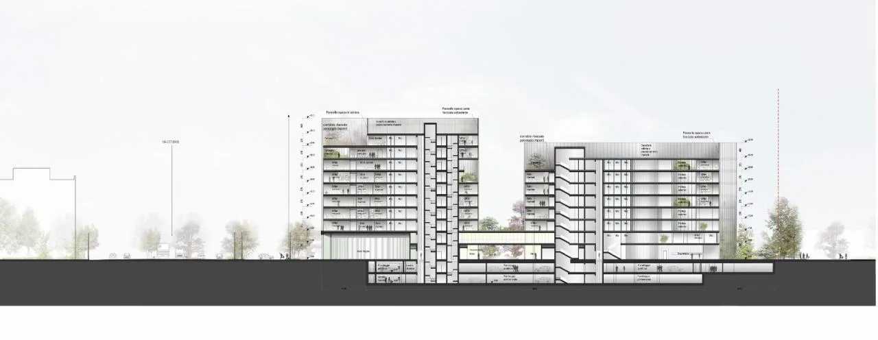 BIM Architecture | Industrial Zone Transforms into Green Campus: New Headquarters of Rome Third University/MCA Architecture Firm