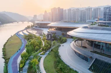 BIM Architecture: Jiande City Cultural Complex – A Civic Space Harmonizing Mountains and Rivers by GOA Works-BIM WORLD