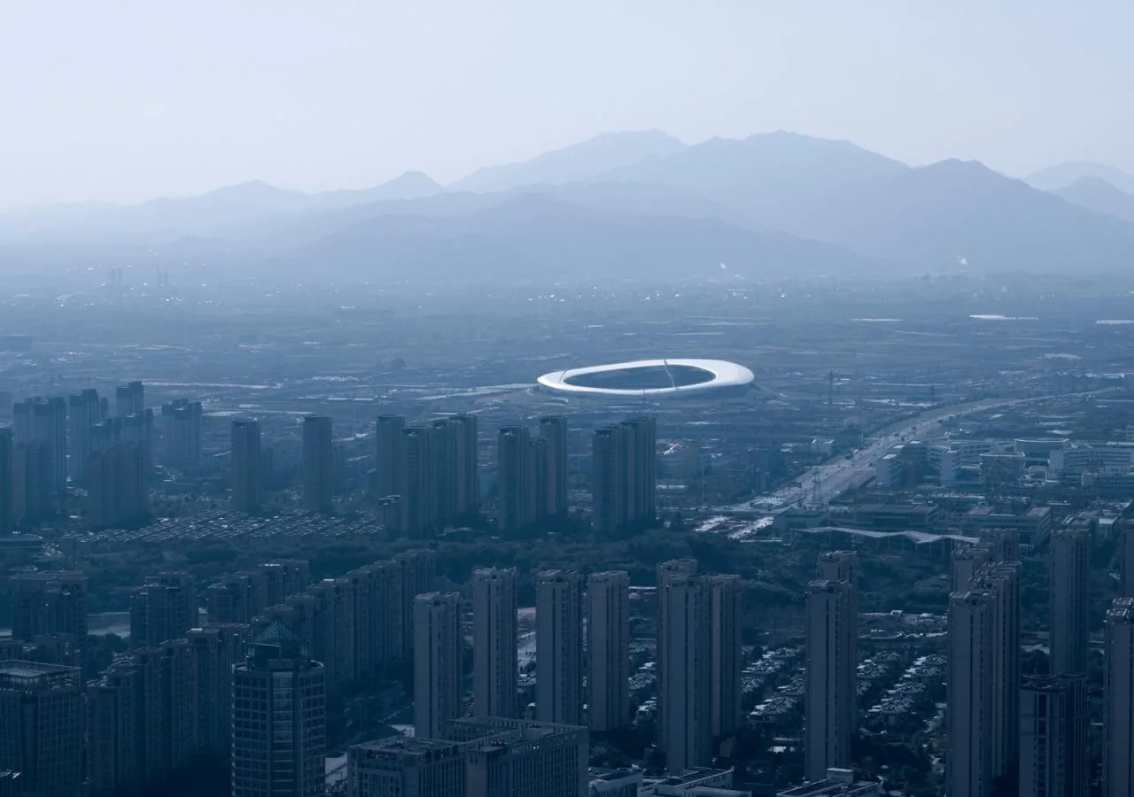 BIM Architecture | Design of the World's Largest Earthly Covered Building Complex: 'Disappearing Stadium'/MAD Ma Yansong